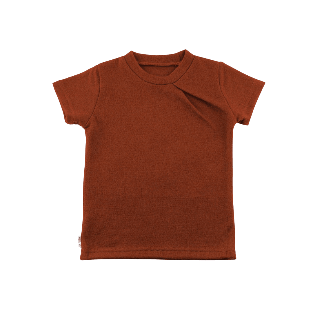 T-Shirt mit der Falte Wolle-wie-Kaschmir Safran - ForSchur