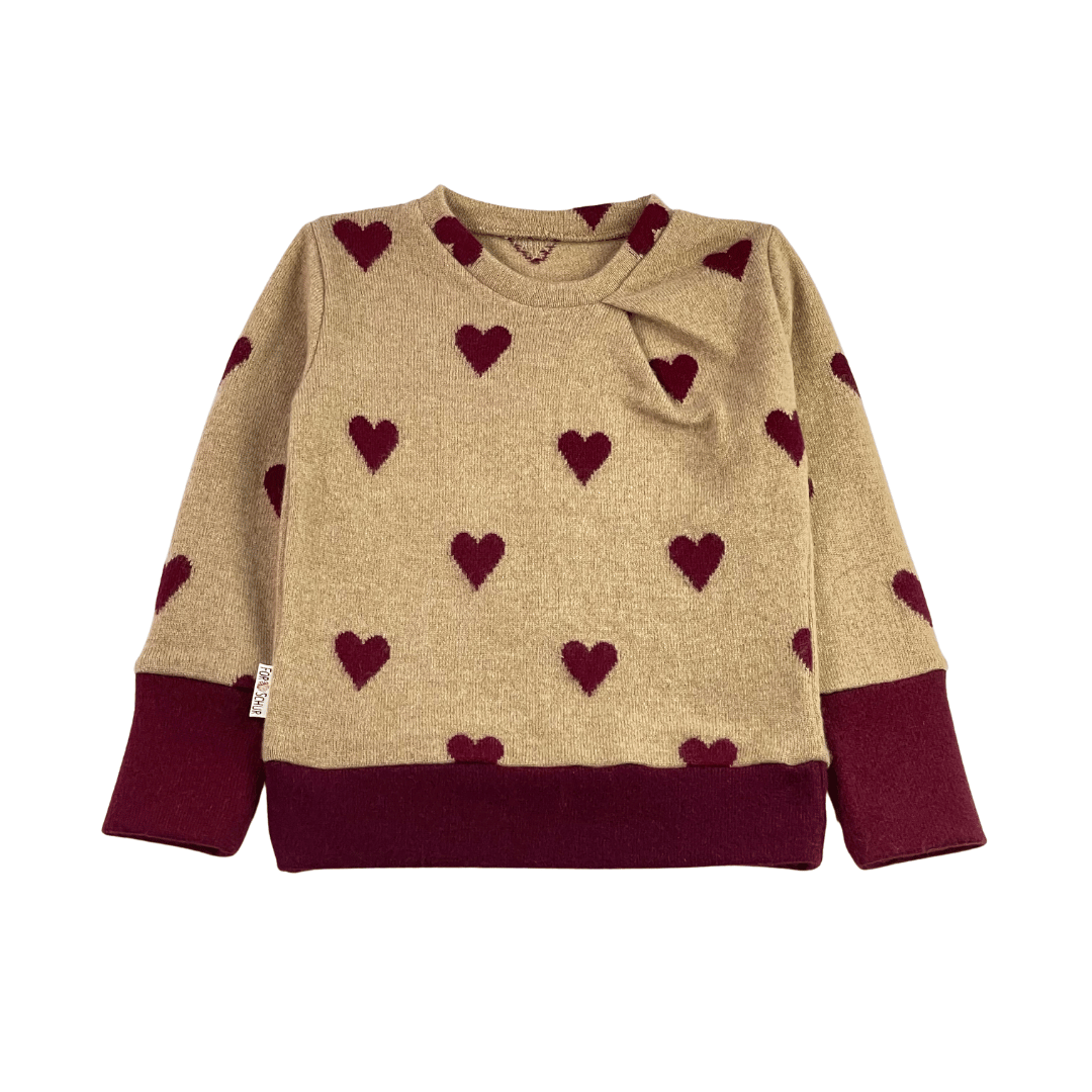 Upcycling Kaschmirpullover mit der Falte