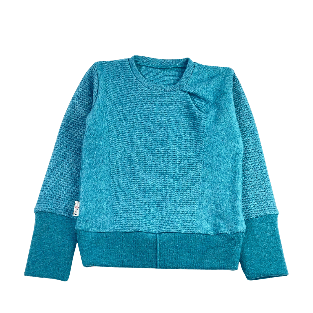 Upcycling Kaschmirpullover mit der Falte