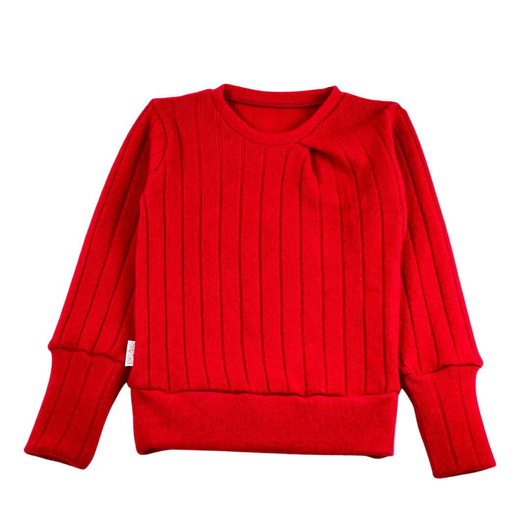 Upcycling Kaschmirpullover mit der Falte
