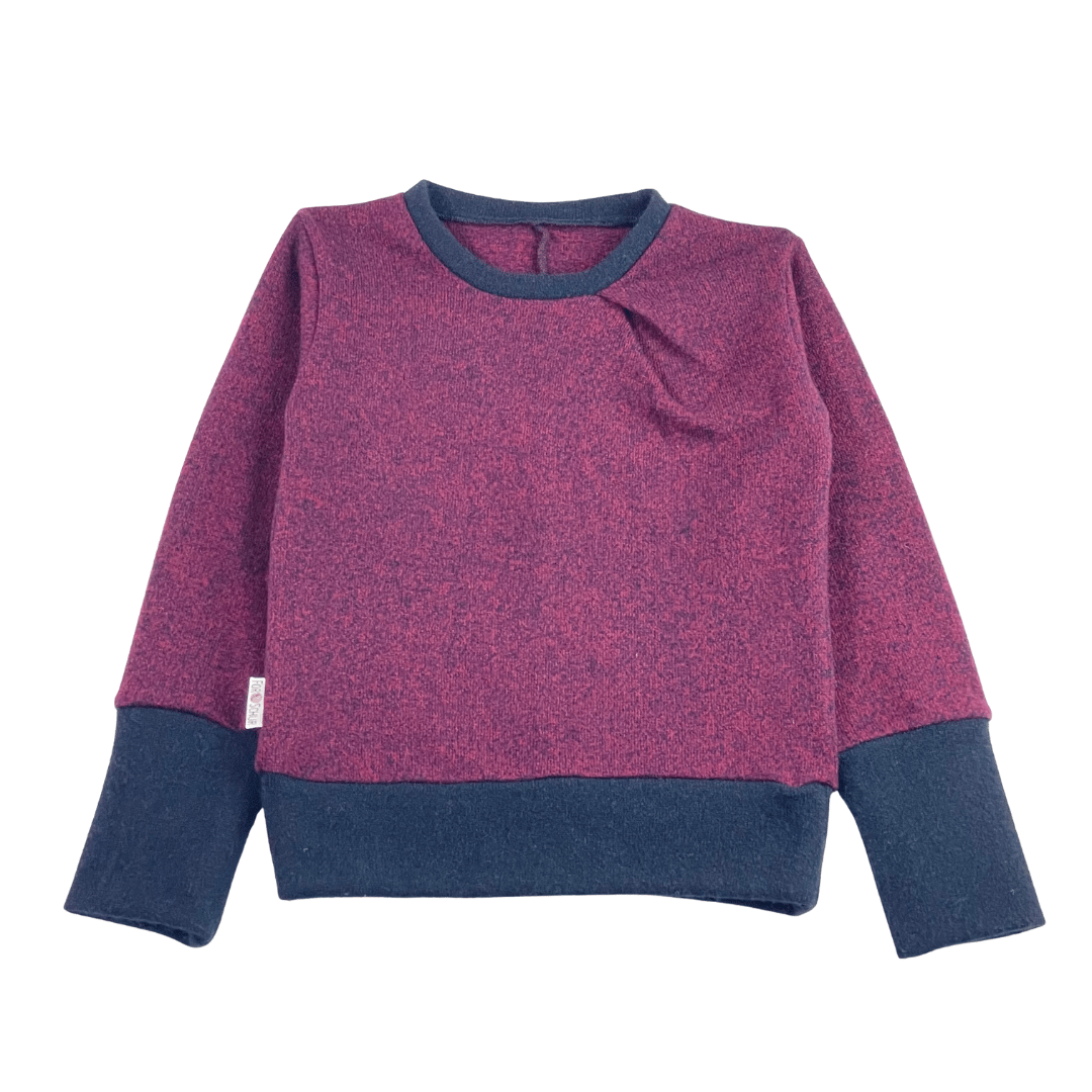 Upcycling Kaschmirpullover mit der Falte