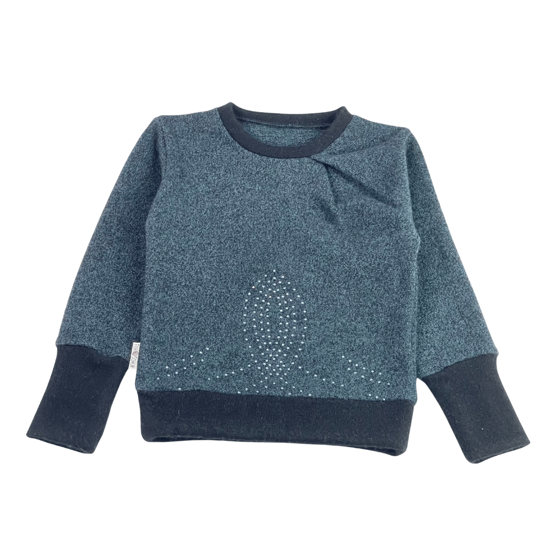 Upcycling Kaschmirpullover mit der Falte