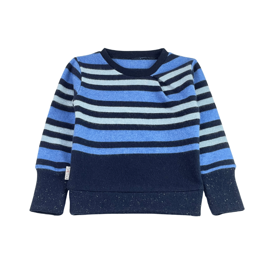 Upcycling Kaschmirpullover mit der Falte