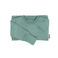 Upcycling Kaschmirpullover mit der Falte Blau meliert