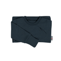 Upcycling Kaschmir Pullover mit der Falte Blau meliert - ForSchur