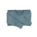 Upcycling Kaschmir Pullover mit der Falte Blau meliert - ForSchur
