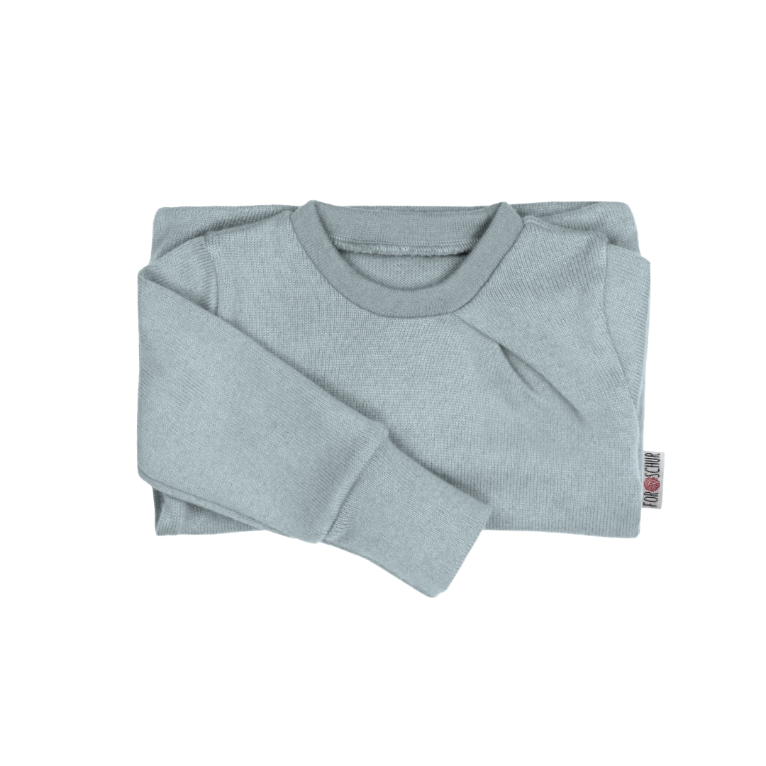 Upcycling Kaschmirpullover mit der Falte Blau - ForSchur
