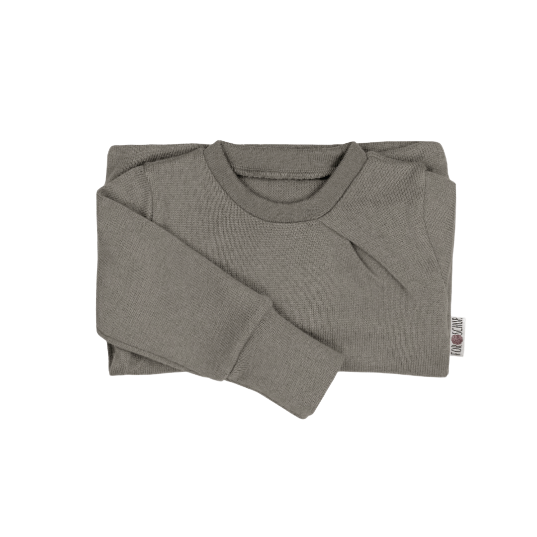 Upcycling Kaschmirpullover mit der Falte Braun - ForSchur