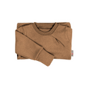 Upcycling Kaschmirpullover mit der Falte Braun