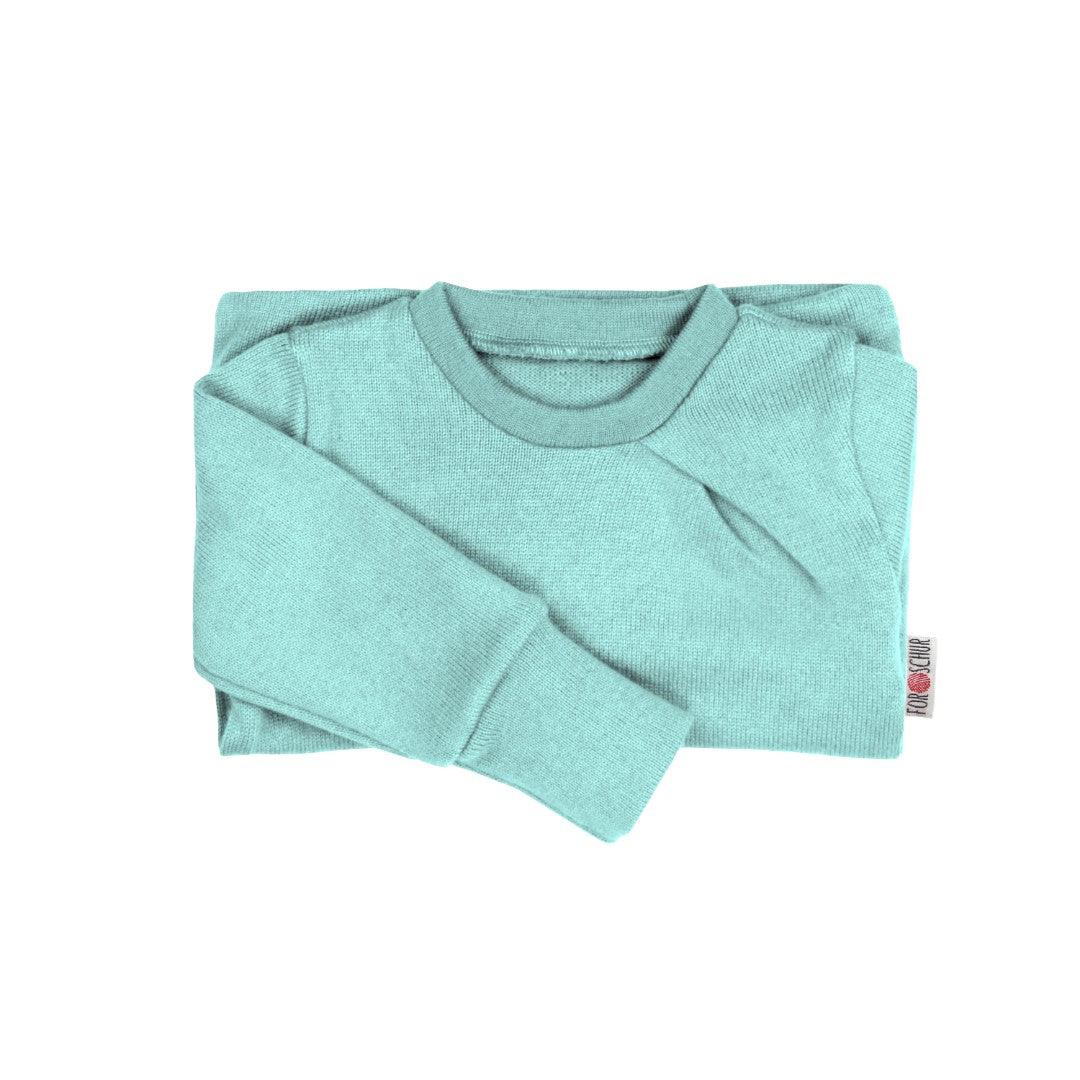 Kaschmirpullover mit der Falte heller Gletscher - ForSchur