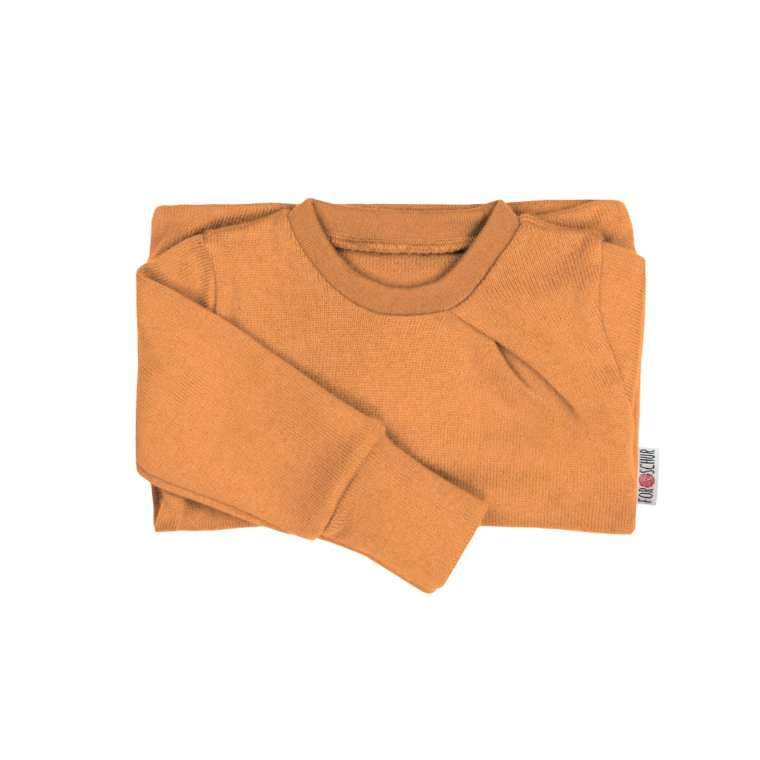 Kaschmir Kinder Pullover mit der Falte Mandarine