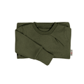 Upcycling Kaschmir Pullover mit der Falte Grün meliert - ForSchur