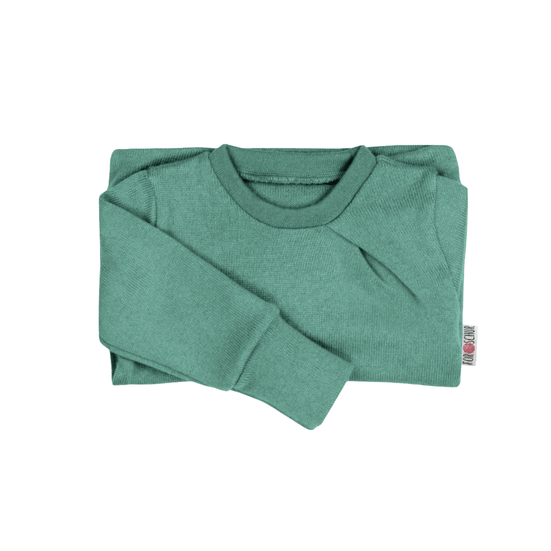 Kaschmirpullover mit der Falte Grün - ForSchur