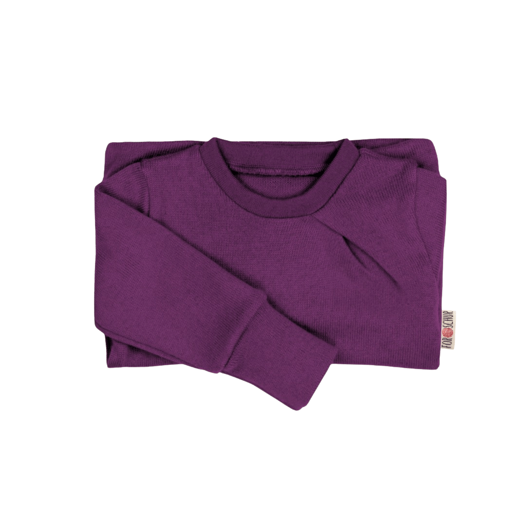 Kaschmir Kinder Pullover mit der Falte Lila