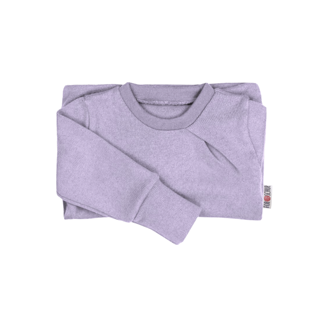 Upcycling Kaschmirpullover mit der Falte Lila - ForSchur