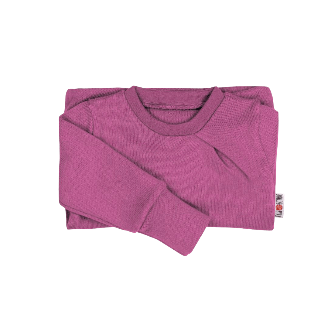 Upcycling Kaschmirpullover mit der Falte Lila - ForSchur