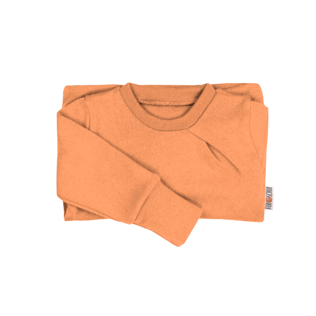 Kaschmirpullover mit der Falte Orange - ForSchur