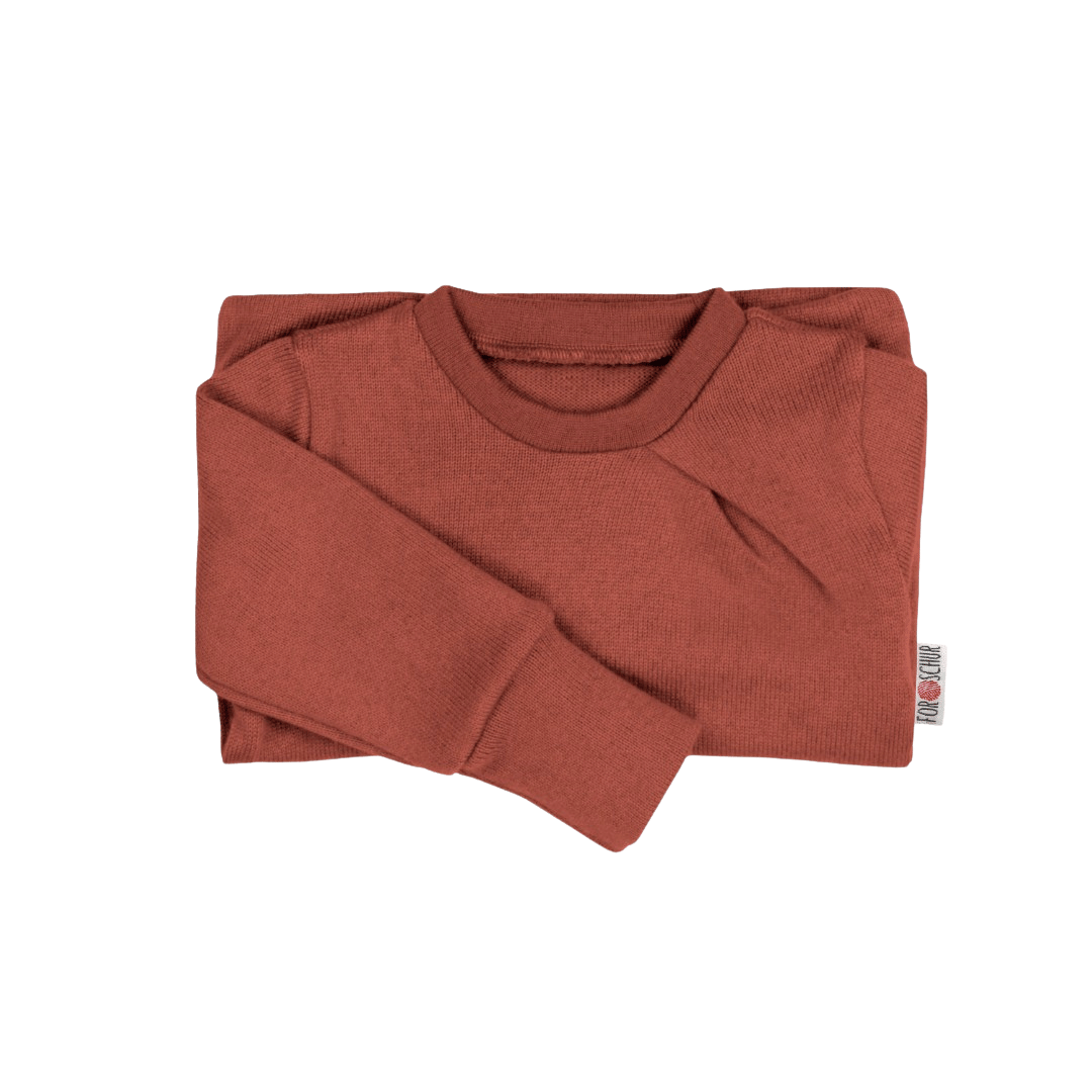 Upcycling Kaschmirpullover mit der Falte Rosa