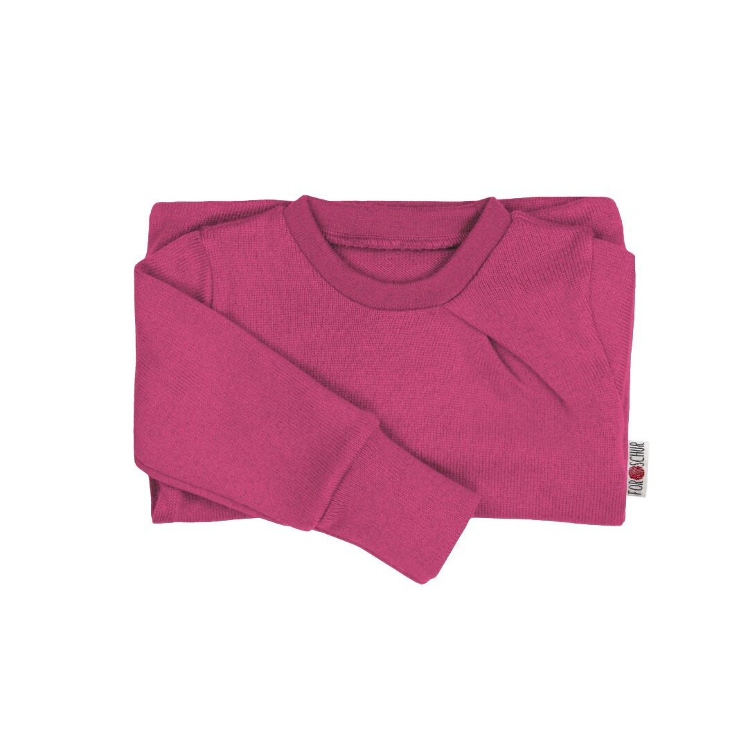 Kaschmir Baby Pullover mit der Falte Rosa