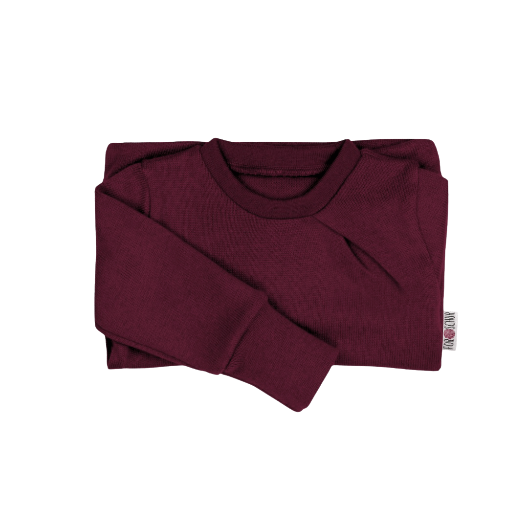 Kaschmir Kinder Pullover mit der Falte Rot