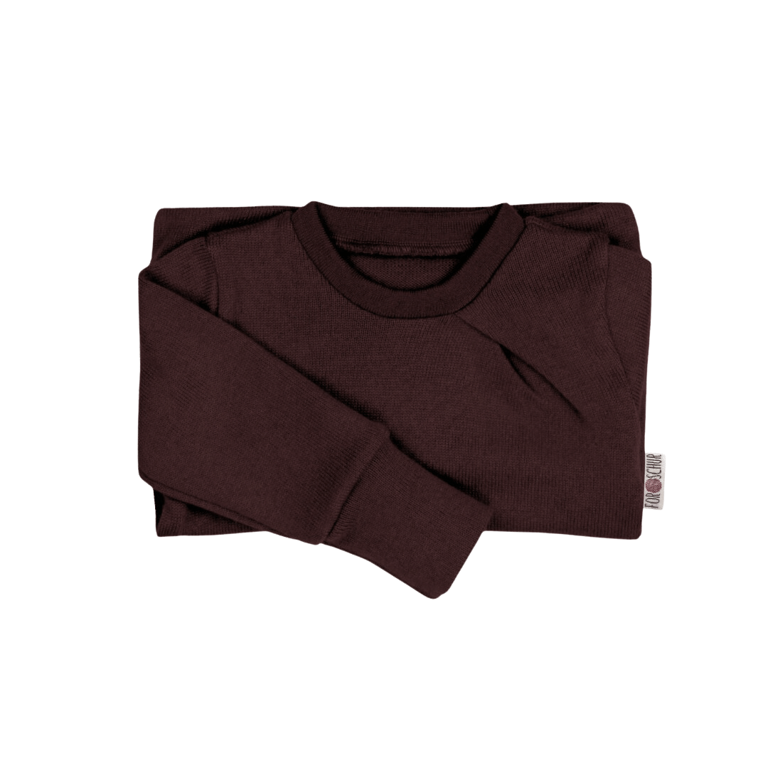 Upcycling Kaschmirpullover mit der Falte Rot - ForSchur