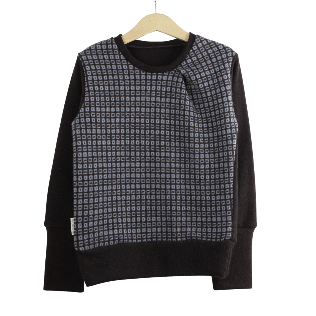 Upcycling Kaschmirpullover mit der Falte 110/116