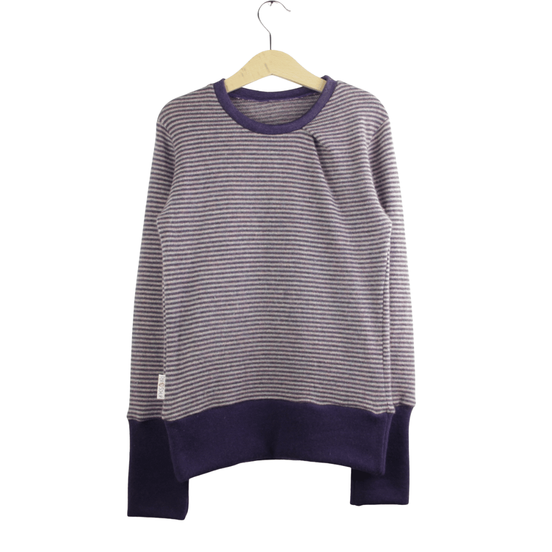 Upcycling Kaschmirpullover mit der Falte 122/128