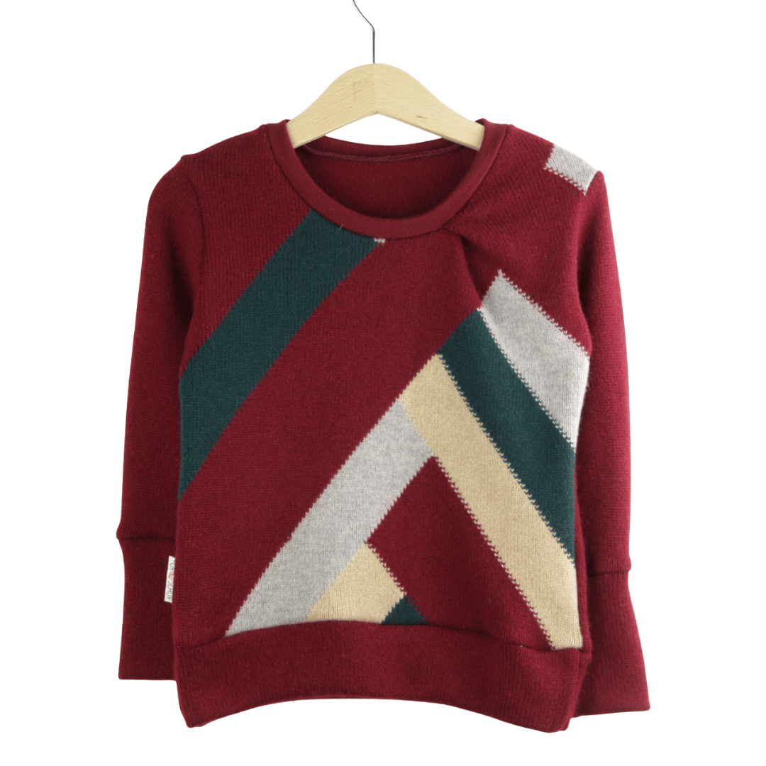 Upcycling Kaschmirpullover mit der Falte 86/92