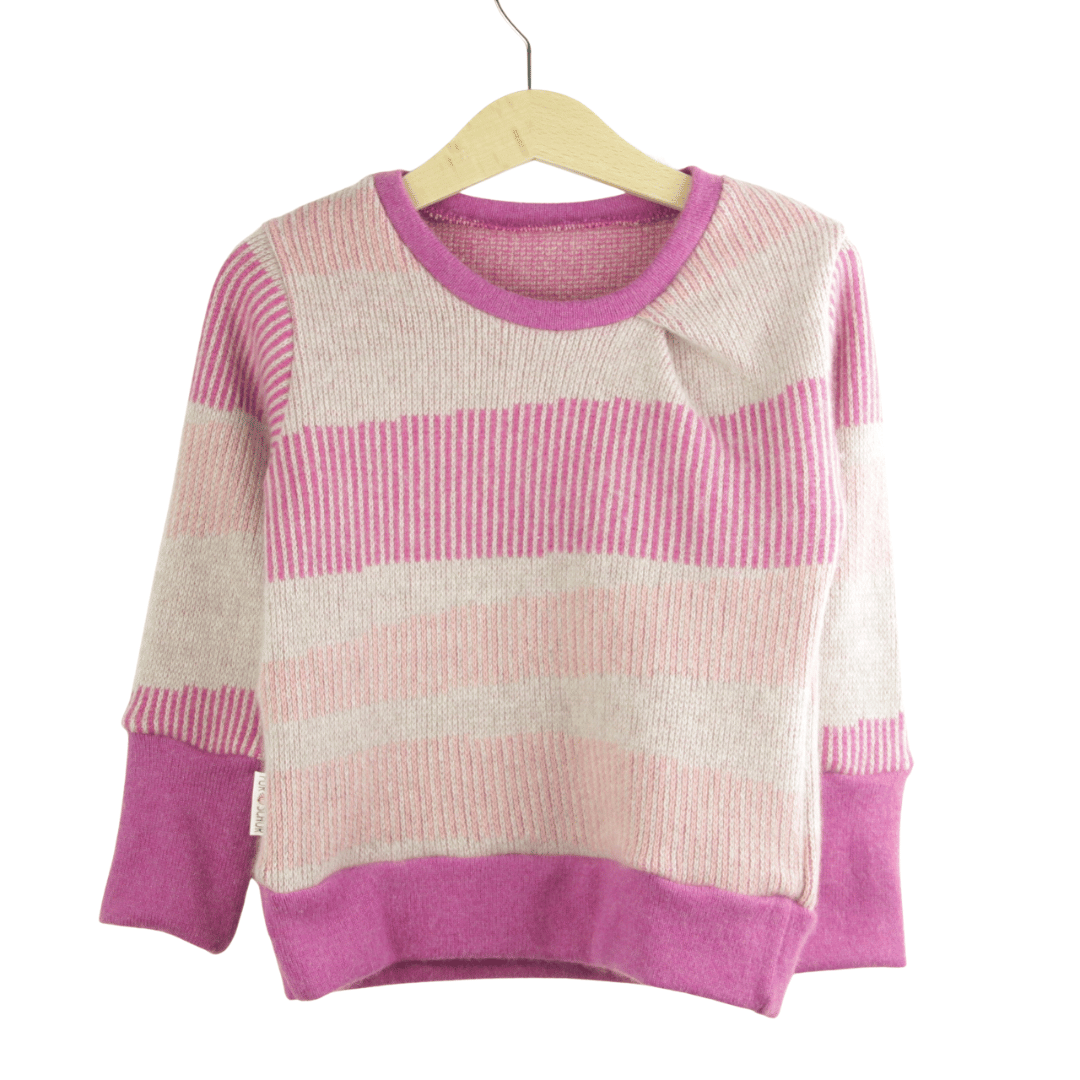 Upcycling Kaschmirpullover mit der Falte 86/92