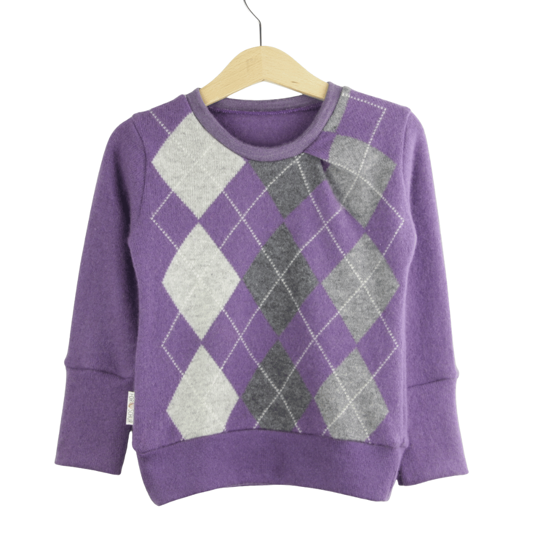 Upcycling Kaschmirpullover mit der Falte 86/92