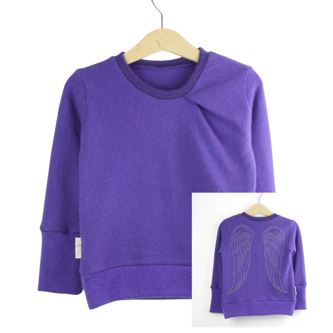 Upcycling Kaschmirpullover mit der Falte 86/92