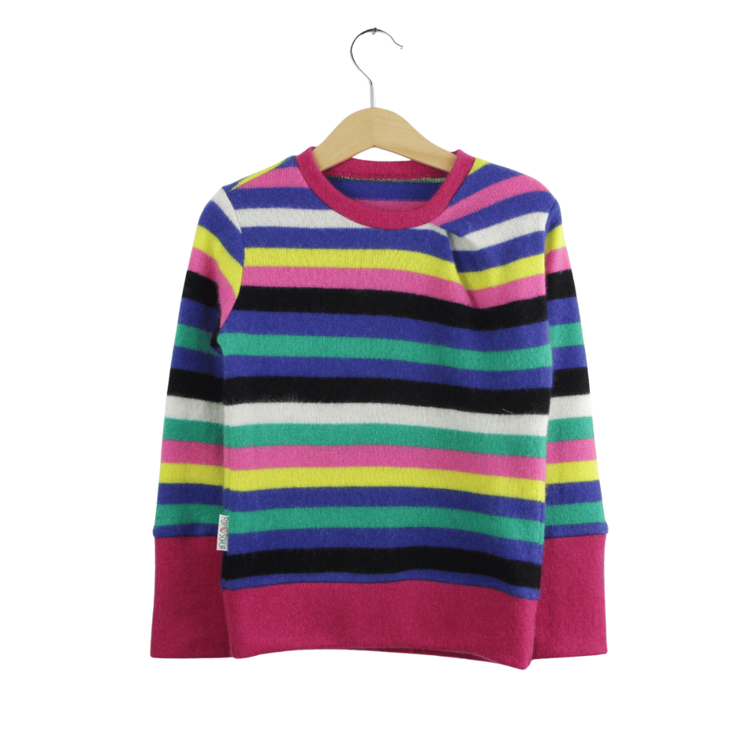 Upcycling Kaschmirpullover mit der Falte 98/104