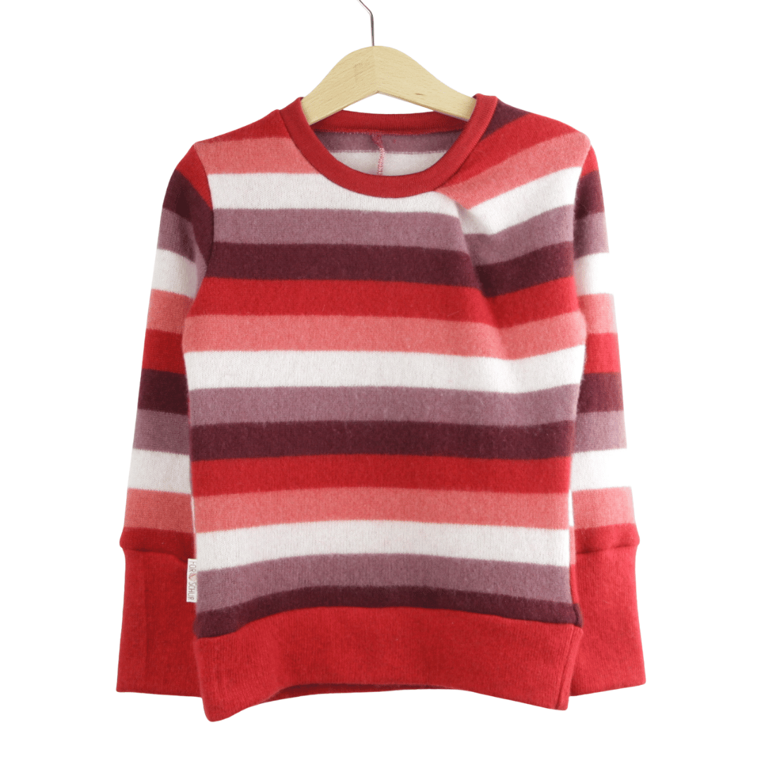 Upcycling Kaschmirpullover mit der Falte 98/104