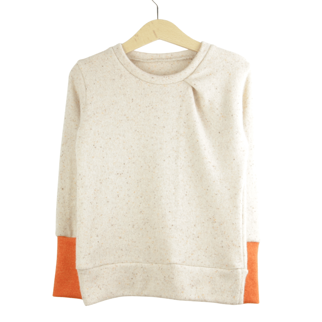 Upcycling Kaschmirpullover mit der Falte 98/104