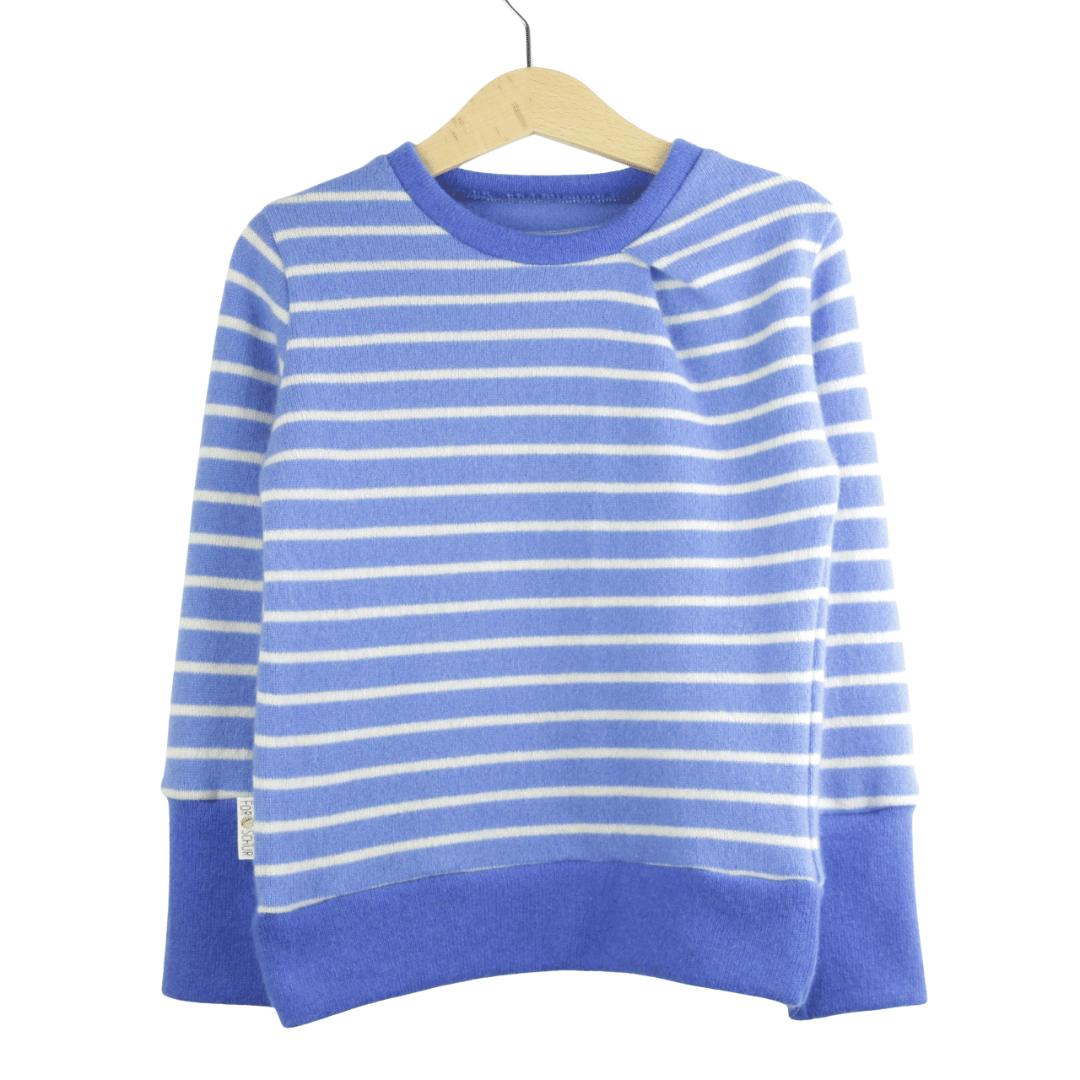 Upcycling Kaschmirpullover mit der Falte 98/104