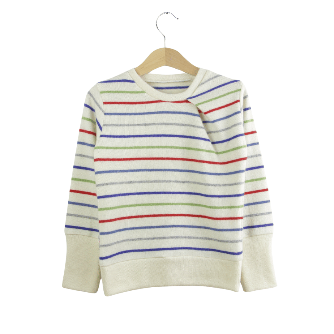 Upcycling Kaschmirpullover mit der Falte 98/104