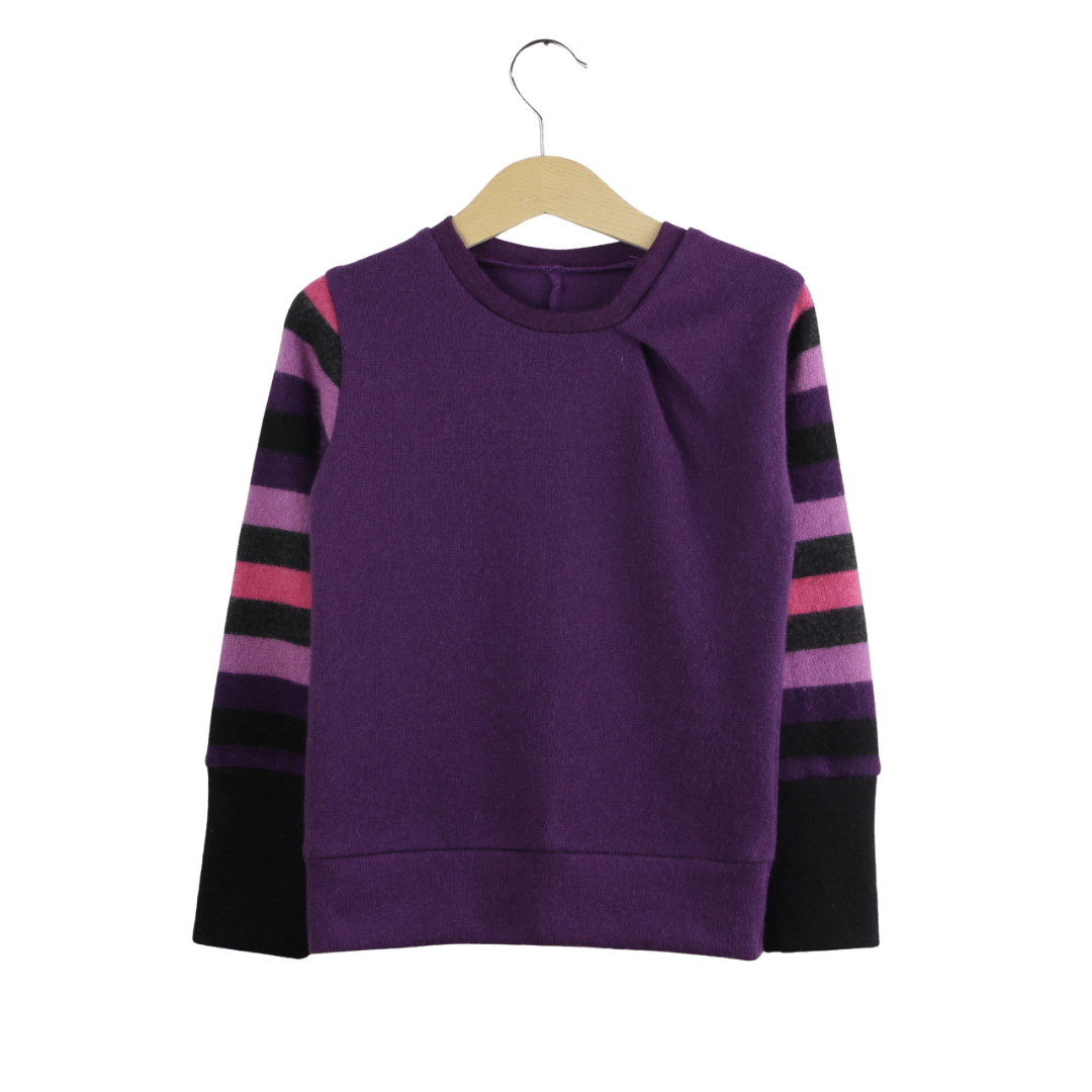Upcycling Kaschmirpullover mit der Falte 98/104