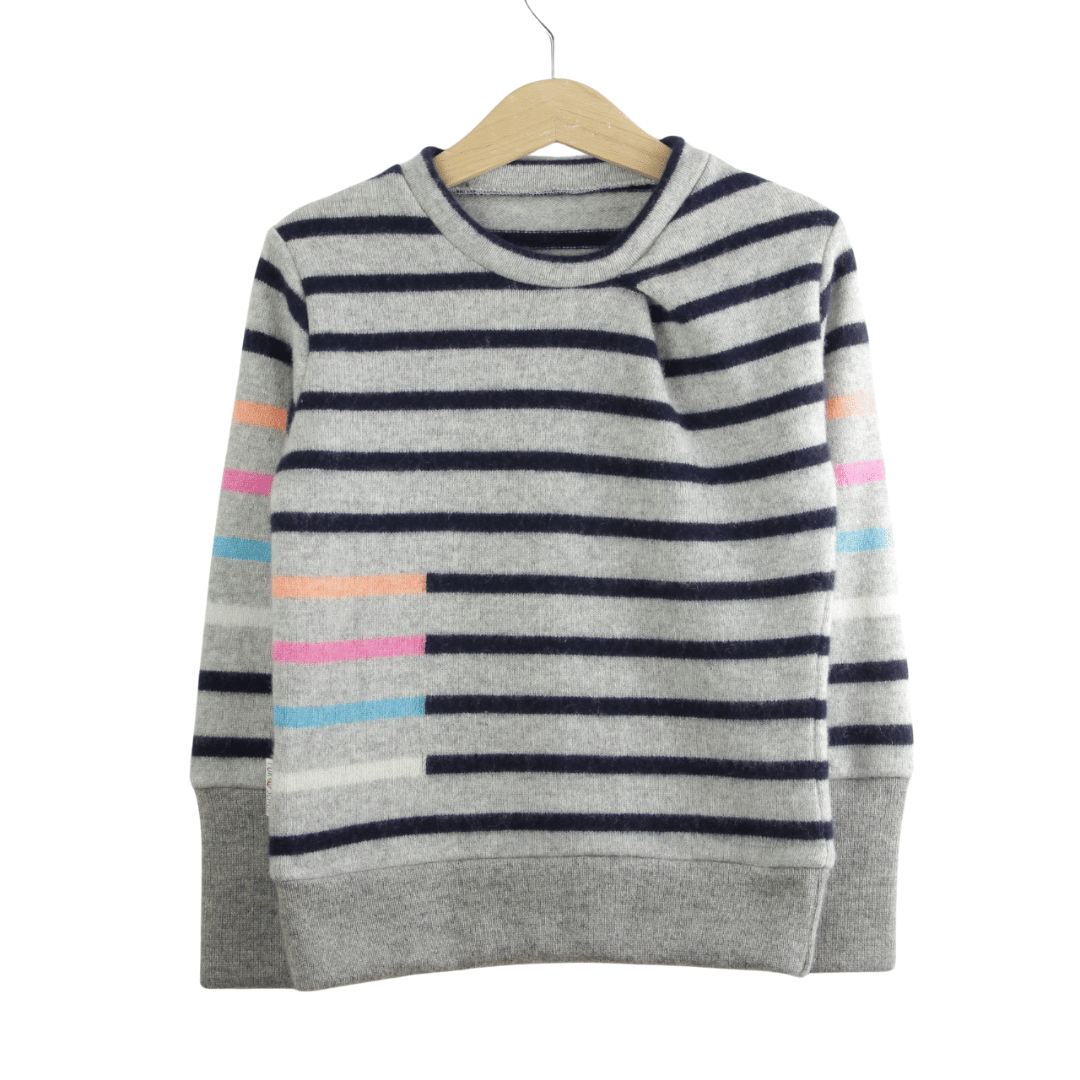 Upcycling Kaschmirpullover mit der Falte 98/104