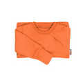 Upcycling Kaschmirpullover mit der Falte Orange