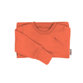 Upcycling Kaschmirpullover mit der Falte Orange