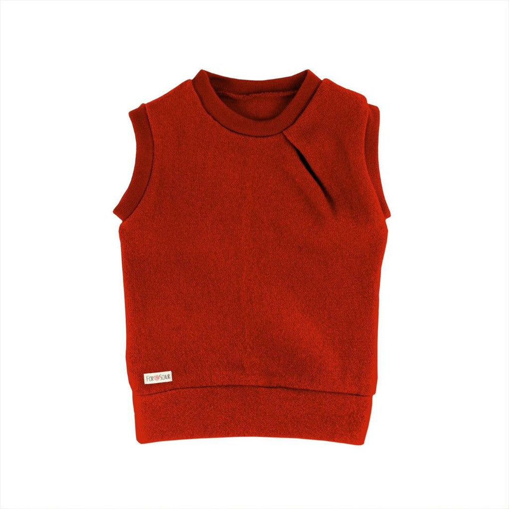 Merinopullunder mit der Falte Kirsche - ForSchur