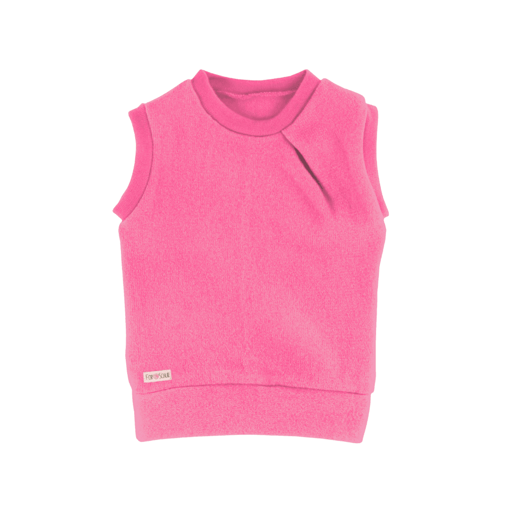 Kaschmirpullunder mit der Falte Rosa - ForSchur
