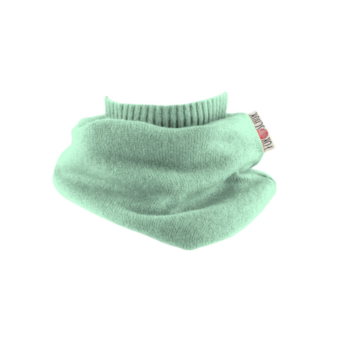 Upcycling Kaschmir Schal helles Mint - ForSchur