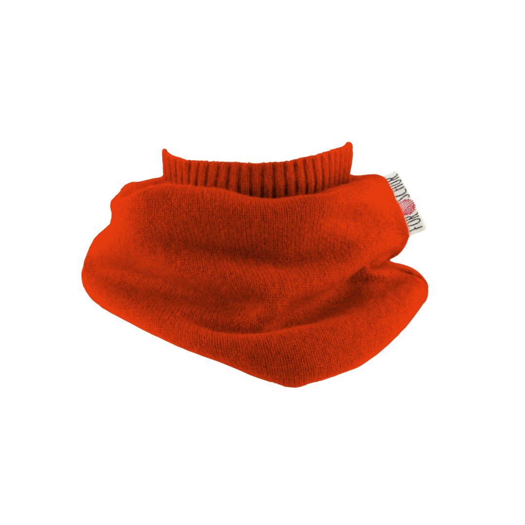 Upcycling Kaschmir Schal Paprika