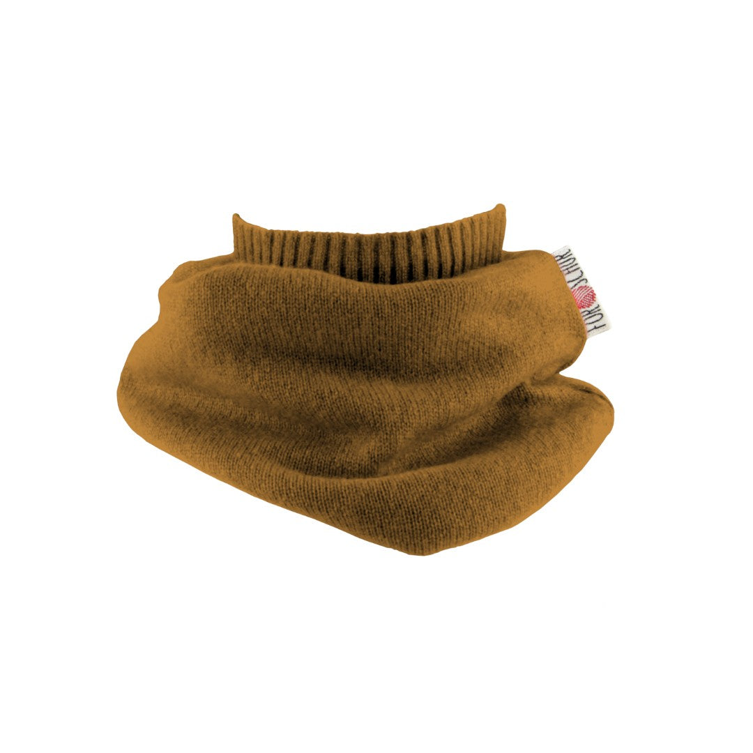 Upcycling Schal mit der Falte Schokolade - ForSchur