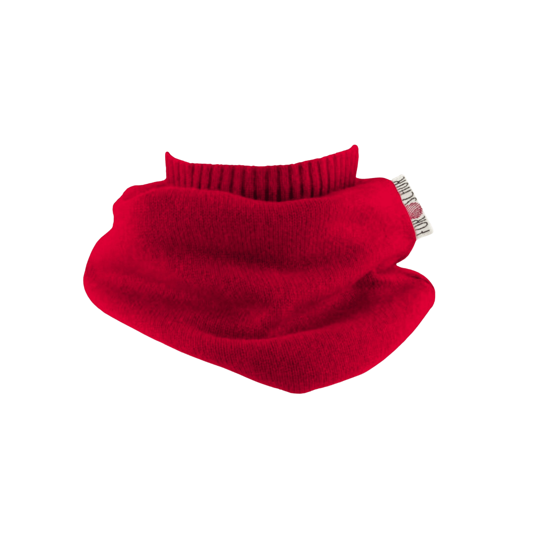 Upcycling Kaschmir Schal Rot - ForSchur