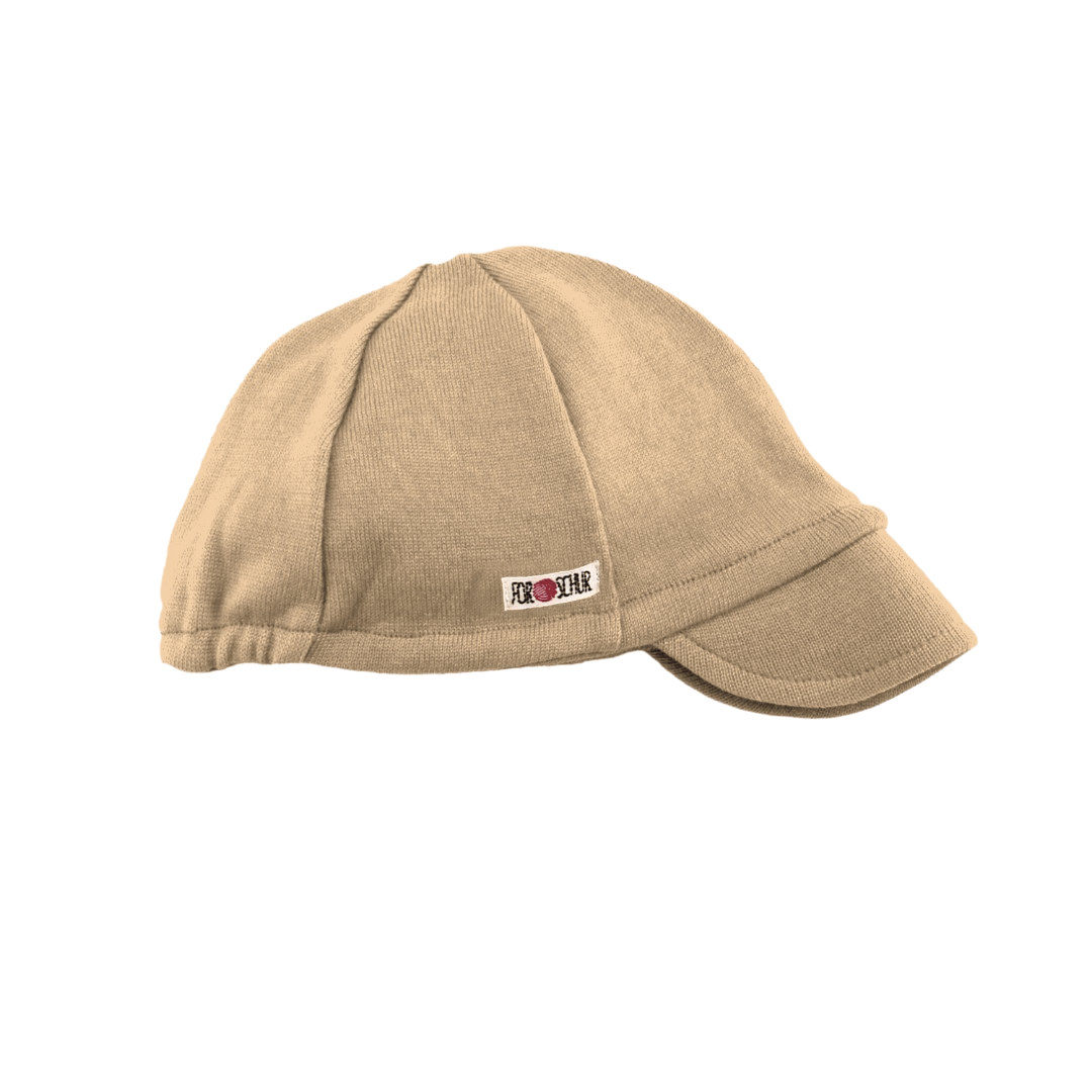 Upcycling Merino Schirmmütze Braun