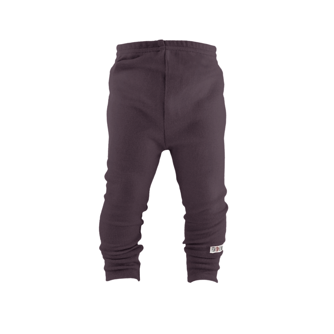 Kaschmir Schmale Kinder Hose Lila mit Teilungsnaht
