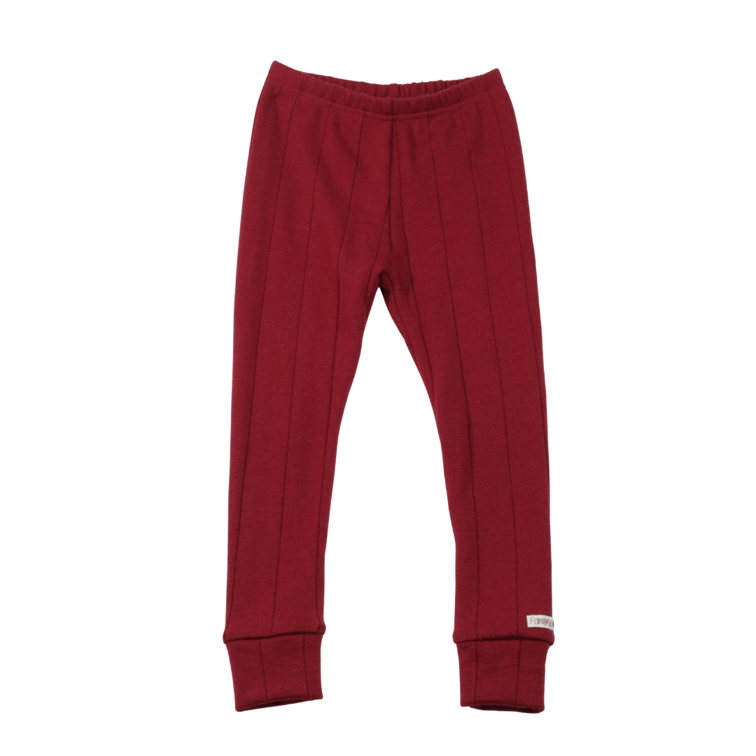 Upcycling Merino Schmale Hose Rot