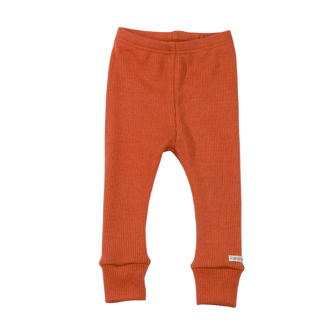 Upcycling Merino Schmale Hose Orange
